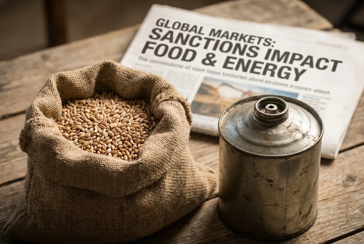 Grain and fuel markets are the channels through which distant sanctions decisions reach African households.